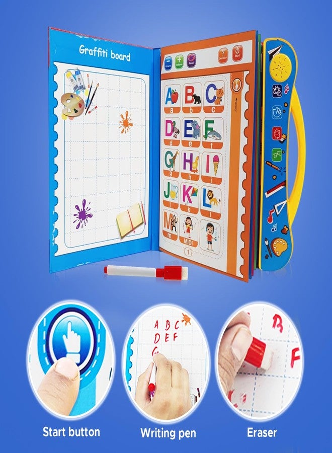 أن أتش آر كتاب NHR Kids Learn & Play Intelligence Sound Book - لعبة موسيقية تعليمية للأطفال الصغار، كتاب تعليمي تفاعلي للبنات والأولاد، Early Spark للأطفال الصغار (Ebook-9001) - Image 5